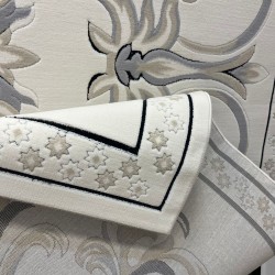 Turkish Deluxe Rug 9688E Anthracite Cream Size 150*220 Turkish Deluxe Rug 9688E Anthracite Cream Size 150*220