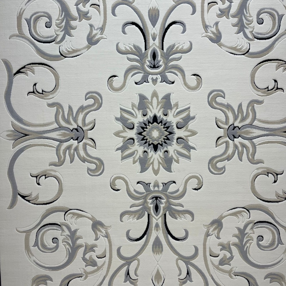 Turkish Deluxe Rug 9688E Anthracite Cream Size 150*220