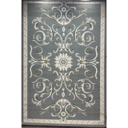 Turkish Deluxe Rug 9688E blue Cream Size 200*200