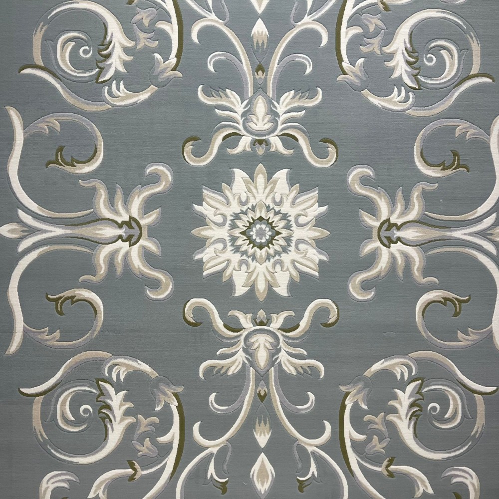 Turkish Deluxe Rug 9688E blue Cream Size 200*200