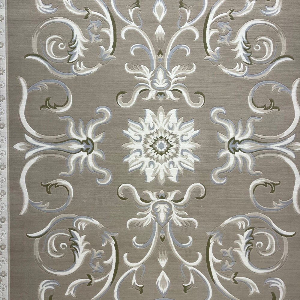 Turkish Deluxe Rug 9770A brown Cream Size 200*200