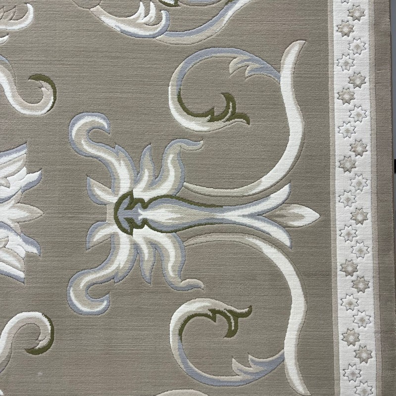 سجاد تركي ديلوكس 9770A كريم بني مقاس 250*350