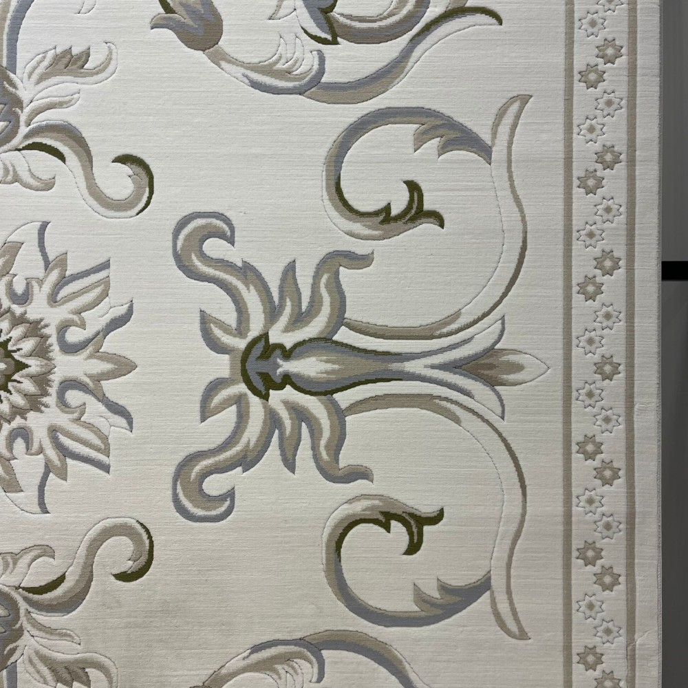 Turkish Deluxe Rug 9770A Cream Size 200*200