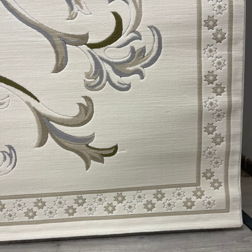 Turkish Deluxe Rug 9770A Cream Size 200*200