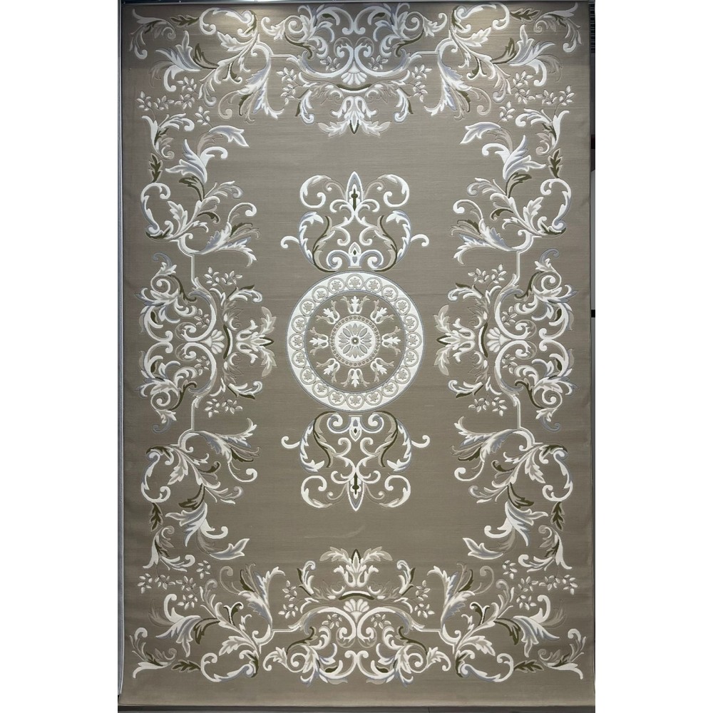 Turkish Deluxe Rug 9688E brown Cream Size 400*500