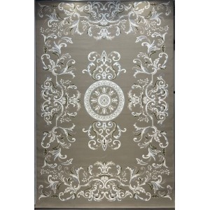 Turkish Deluxe Rug 9688E brown Cream Size 400*500