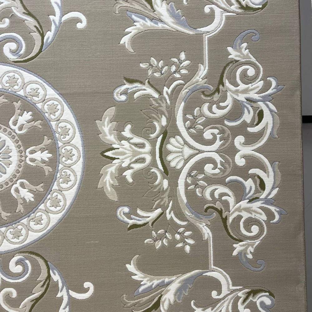 Turkish Deluxe Rug 9688E brown Cream Size 400*500