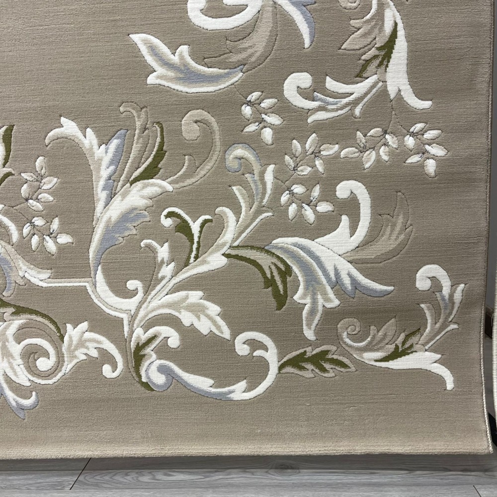 Turkish Deluxe Rug 9688E brown Cream Size 400*500