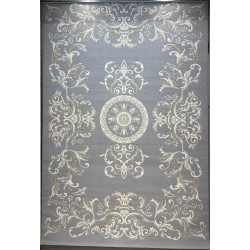 Turkish Deluxe Rug 9688E silver Cream Size 200*200