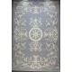 Turkish Deluxe Rug 9688E silver Cream Size 200*200