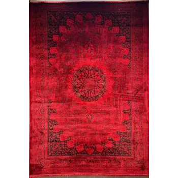 سجاد تركي بخارى قندهار افغاني P1619 احمر غامق مقاس 400*600
