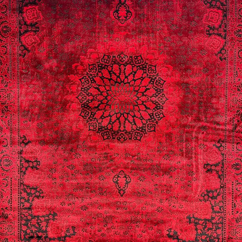 سجاد تركي بخارى قندهار افغاني P1619 احمر غامق مقاس 400*500
