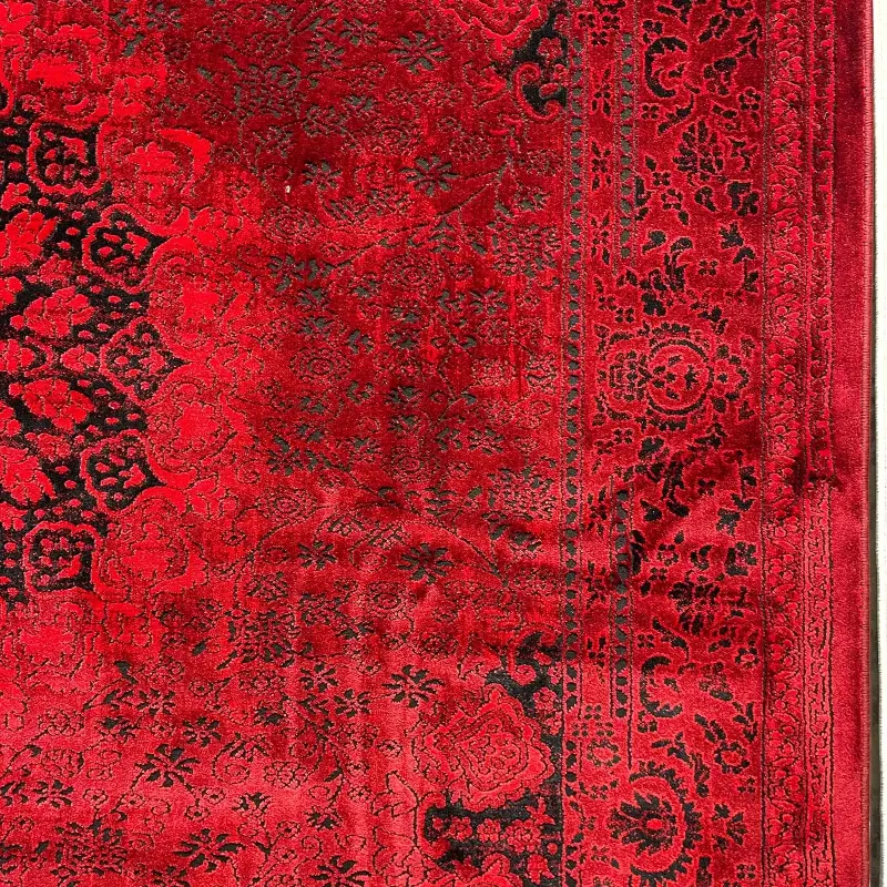 سجاد تركي بخارى قندهار افغاني P1619 احمر غامق مقاس 400*500