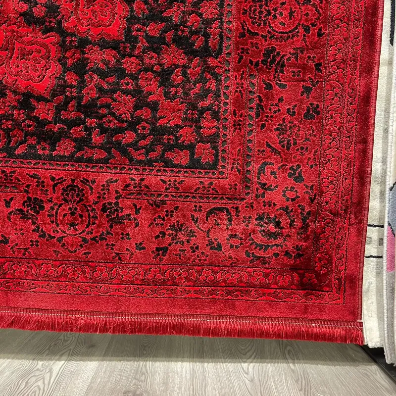 سجاد تركي بخارى قندهار افغاني P1619 احمر غامق مقاس 400*500