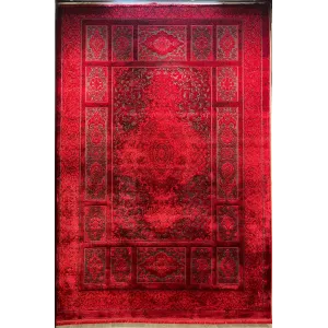 سجاد تركي بخارى قندهار افغاني P1620 احمر غامق مقاس 50*80