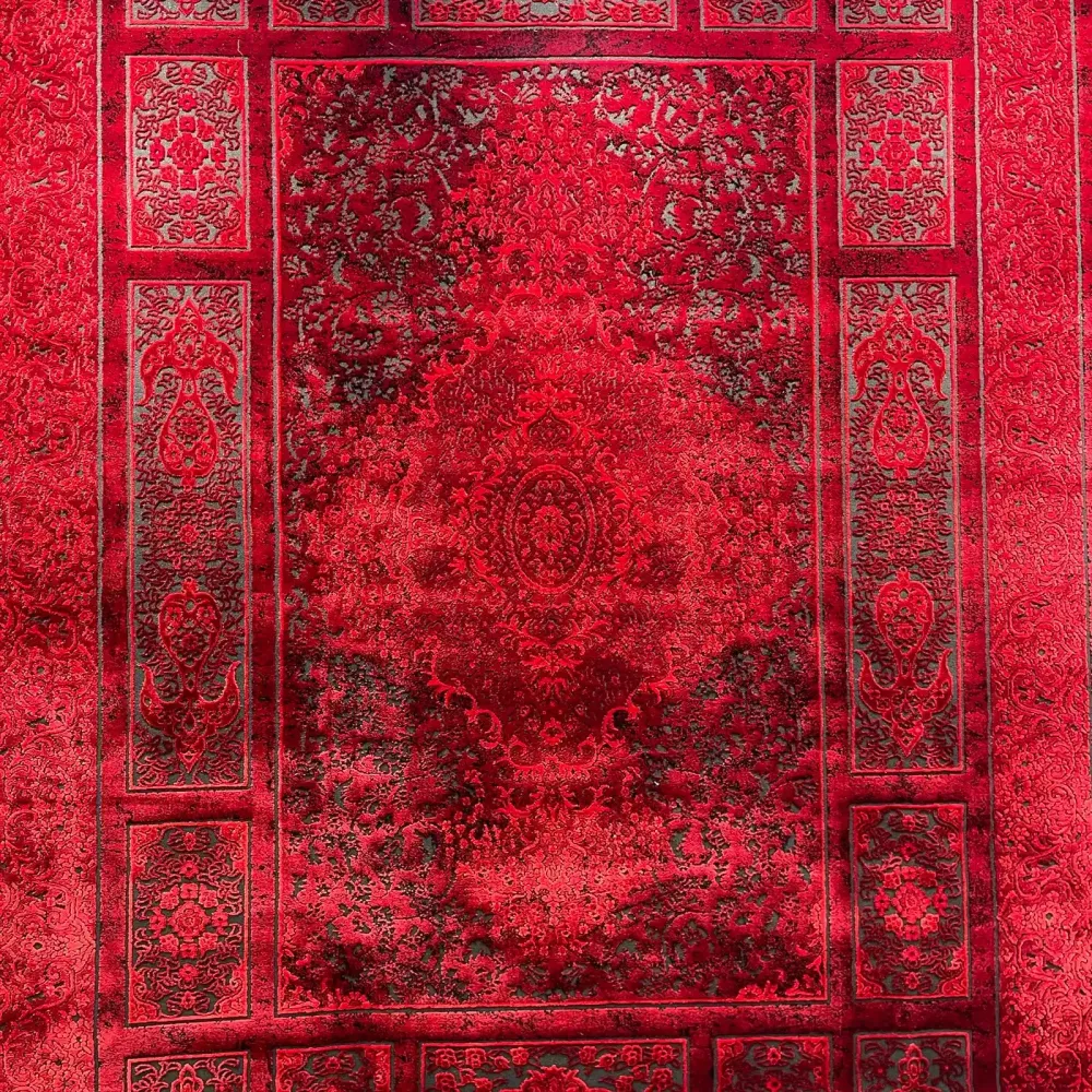 سجاد تركي بخارى قندهار افغاني P1620 احمر غامق مقاس 50*80