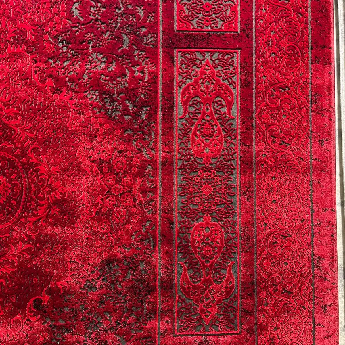 سجاد تركي بخارى قندهار افغاني P1620 احمر غامق مقاس 100*300