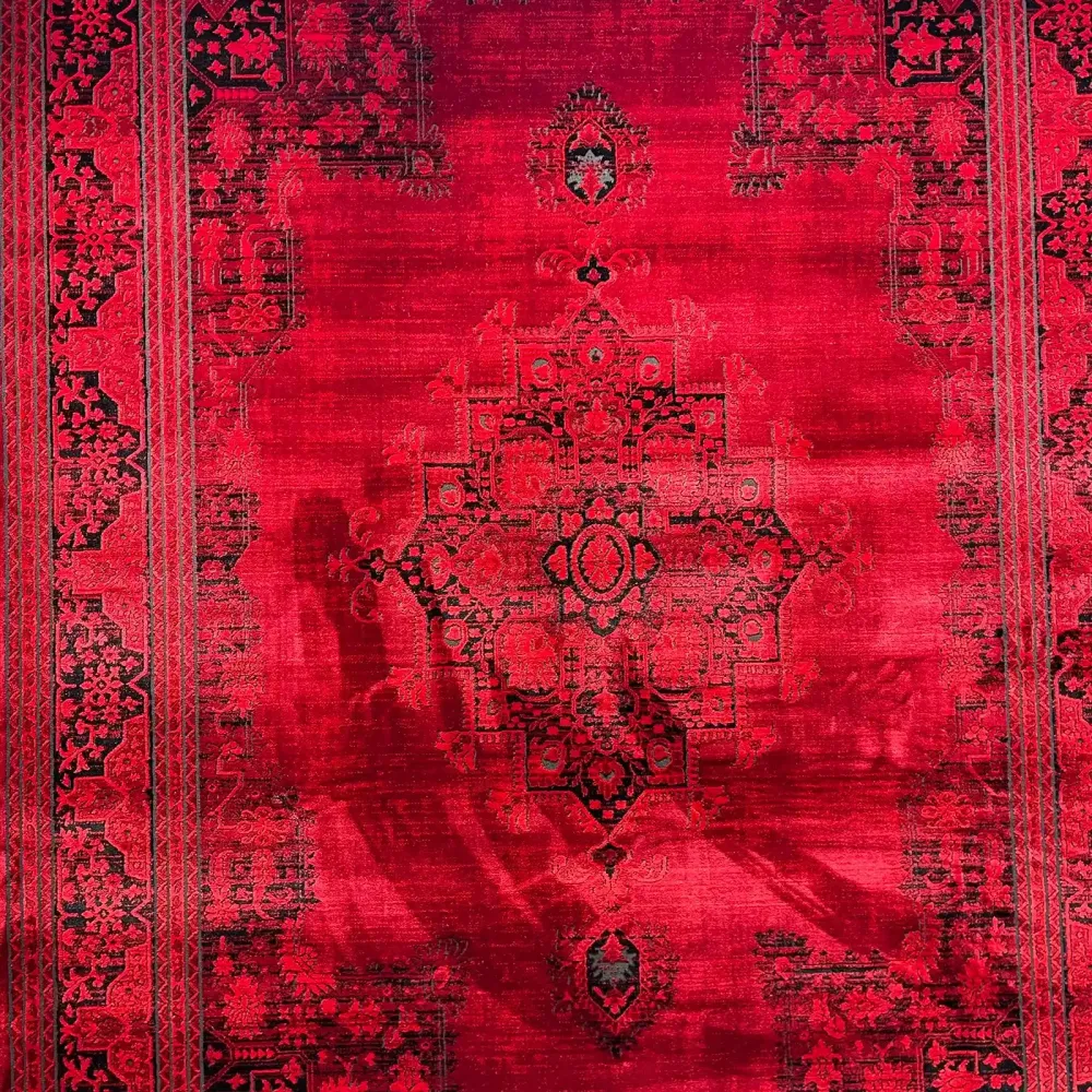 سجاد تركي بخارى قندهار افغاني P1448 احمر غامق مقاس 100*400