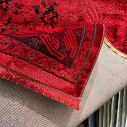 سجاد تركي بخارى قندهار افغاني P1455 احمر غامق مقاس 400*600 سجاد تركي بخارى قندهار افغاني P1455 احمر غامق مقاس 400*600