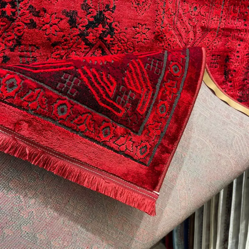 سجاد تركي بخارى قندهار افغاني P1455 احمر غامق مقاس 400*600