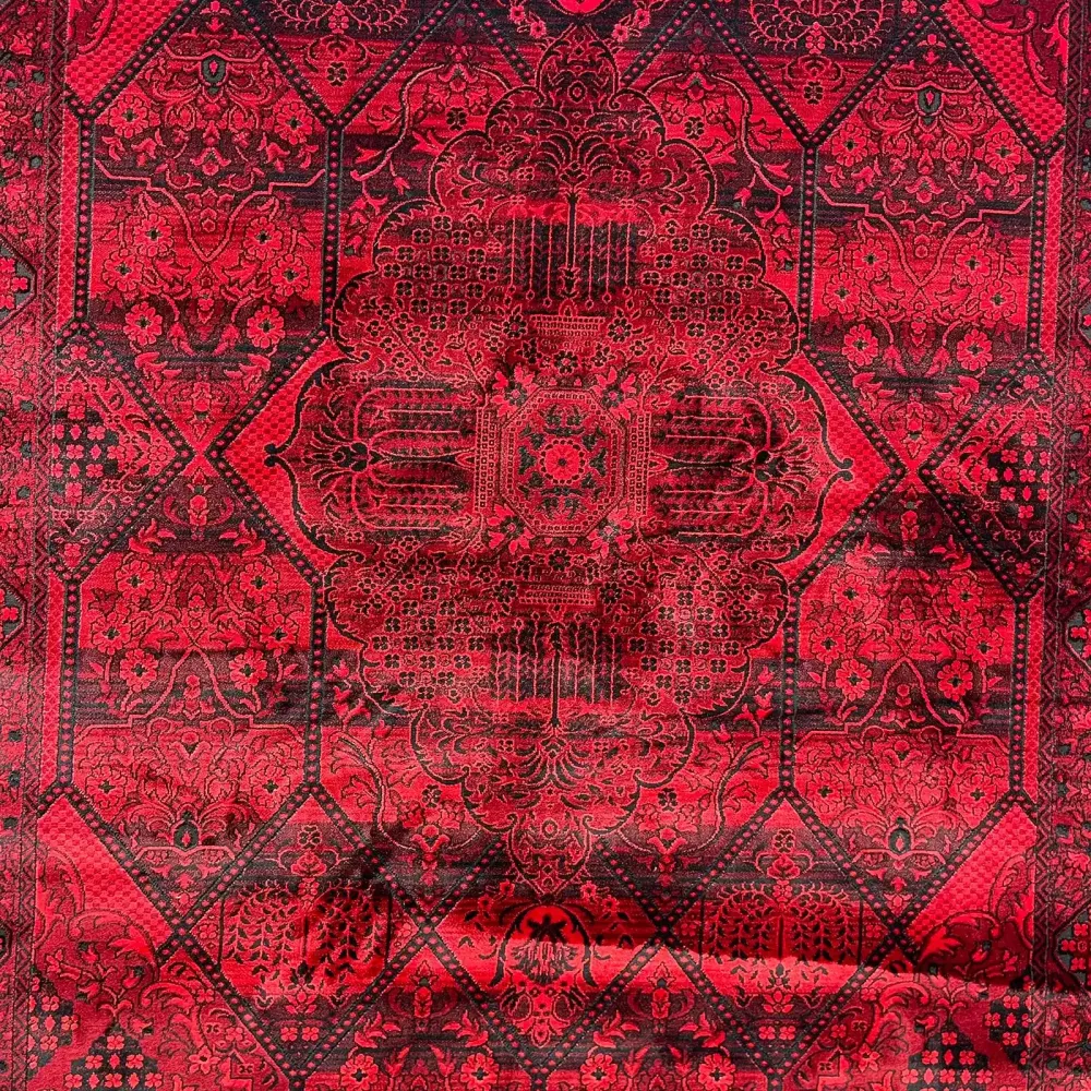 سجاد تركي بخارى قندهار افغاني P1661 احمر غامق مقاس 50*80