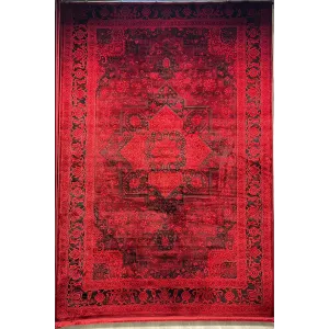 سجاد تركي بخارى قندهار افغاني P1664 احمر غامق مقاس 400*600
