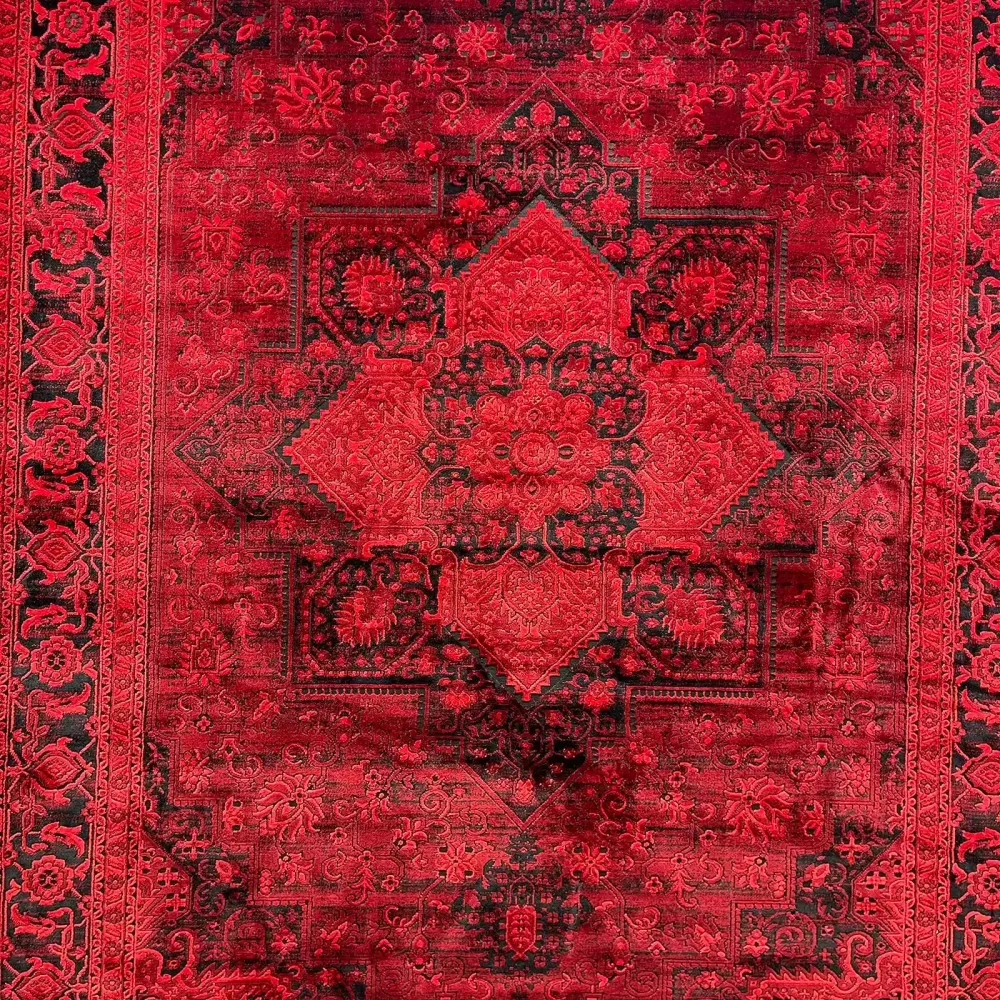 سجاد تركي بخارى قندهار افغاني P1664 احمر غامق مقاس 400*600