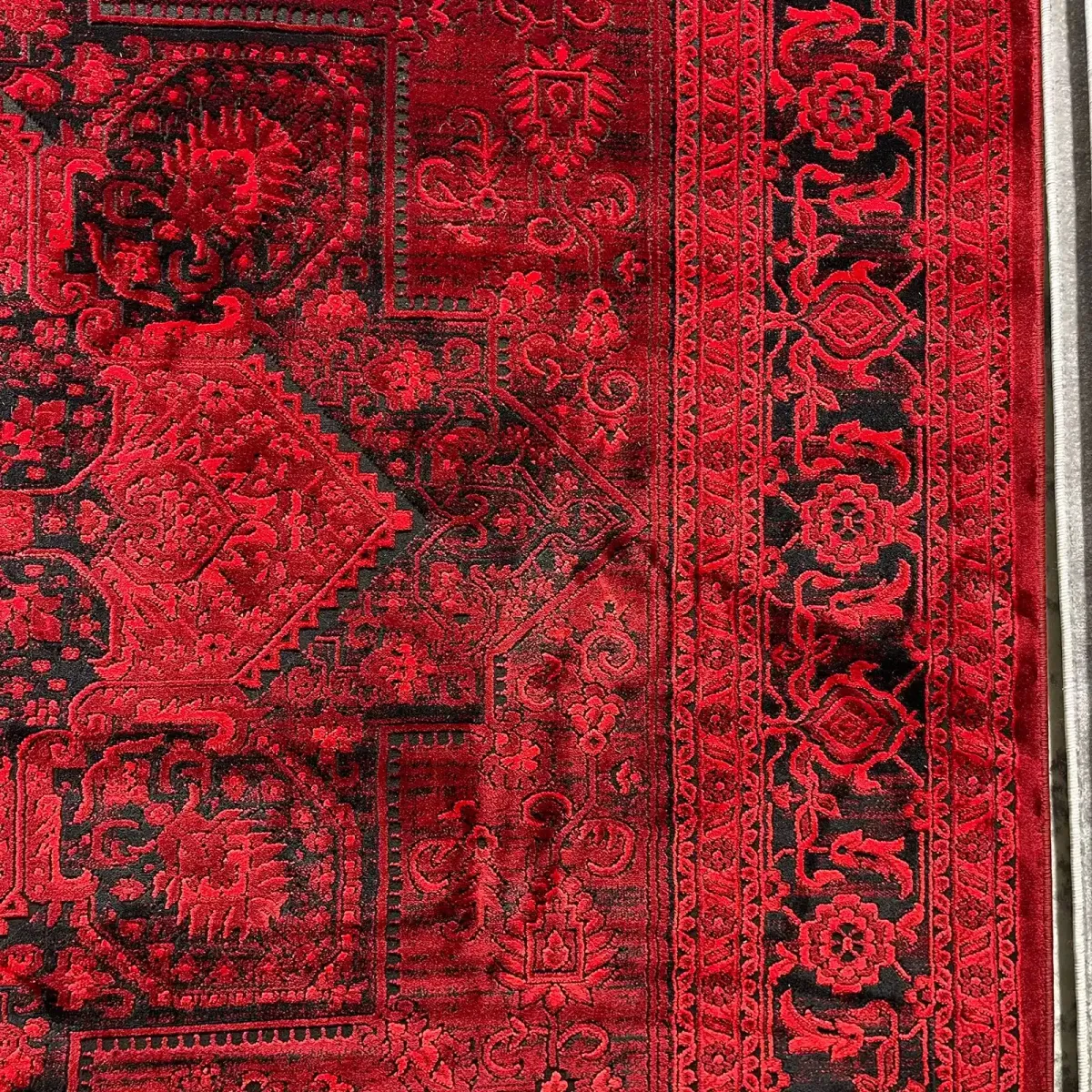 سجاد تركي بخارى قندهار افغاني P1664 احمر غامق مقاس 400*400