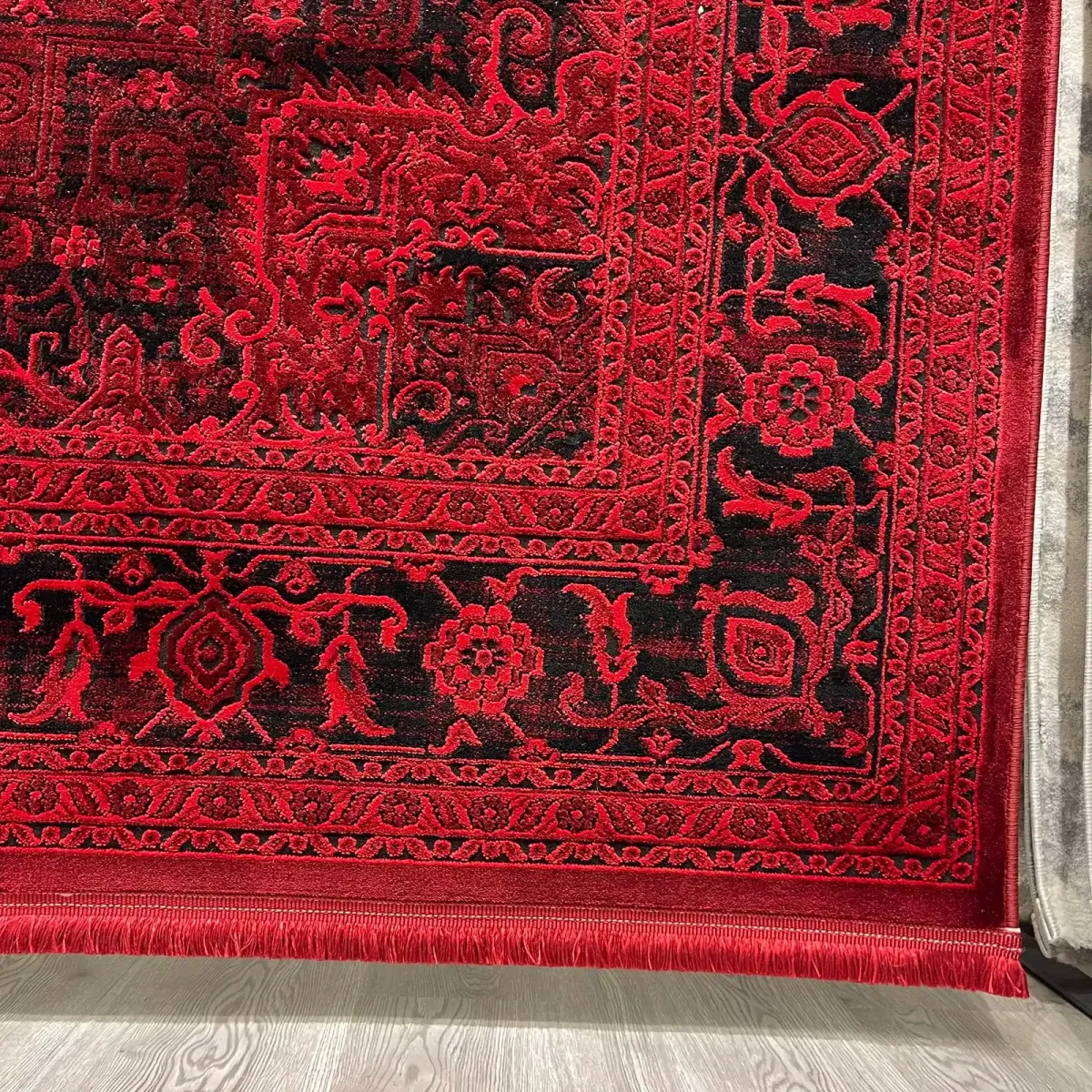 سجاد تركي بخارى قندهار افغاني P1664 احمر غامق مقاس 400*400