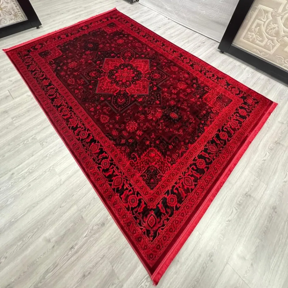 سجاد تركي بخارى قندهار افغاني P1664 احمر غامق مقاس 400*600