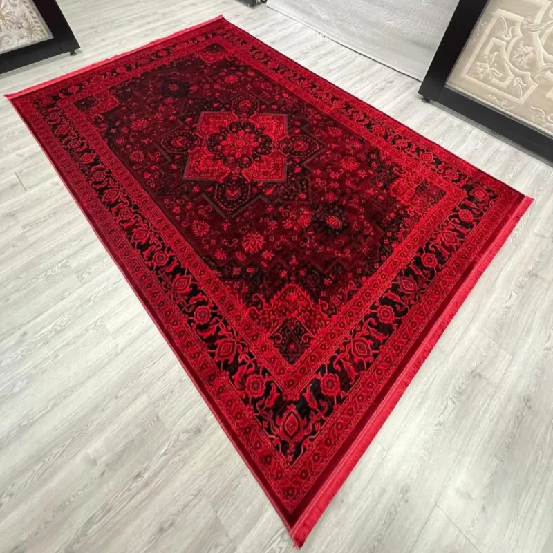 سجاد تركي بخارى قندهار افغاني P1664 احمر غامق مقاس 250*350