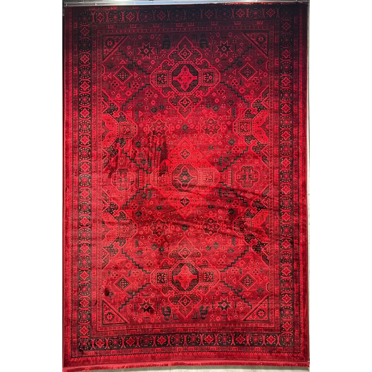 سجاد تركي بخارى قندهار افغاني P1665 احمر غامق مقاس 50*80 سجاد تركي بخارى قندهار افغاني P1665 احمر غامق مقاس 50*80