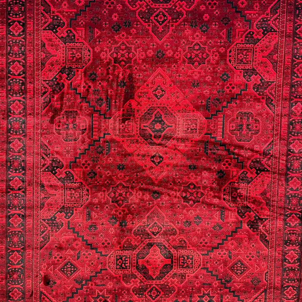 سجاد تركي بخارى قندهار افغاني P1665 احمر غامق مقاس 250*350