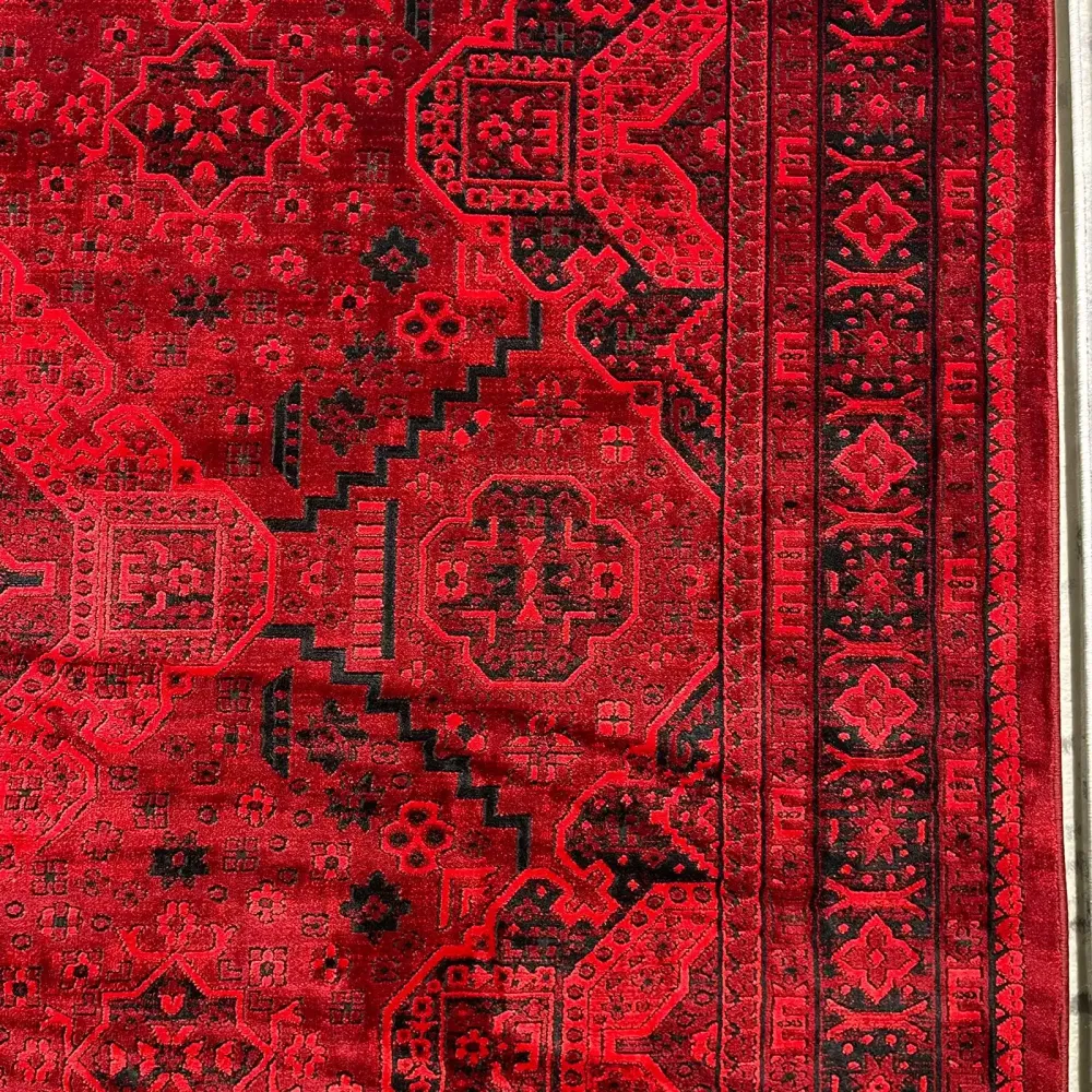 سجاد تركي بخارى قندهار افغاني P1665 احمر غامق مقاس 250*350