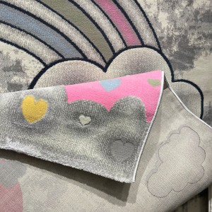 سجاد تركي اطفال كيدز 52659A اللون زهري ابيض مقاس 80*150 سجاد تركي اطفال كيدز 52659A اللون زهري ابيض مقاس 80*150