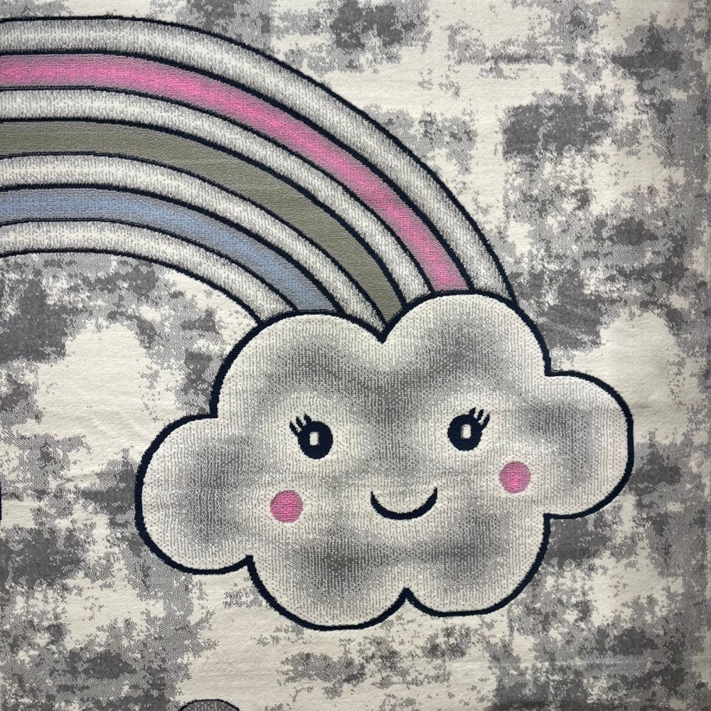 سجاد تركي اطفال كيدز 52659A اللون زهري ابيض مقاس 80*150 سجاد تركي اطفال كيدز 52659A اللون زهري ابيض مقاس 80*150