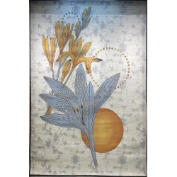 سجاد تركي اطفال كيدز 40681A اللون ابيض رصاصي فاتح مقاس 200*300