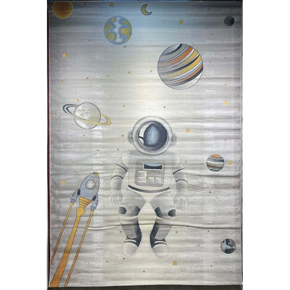 سجاد تركي اطفال كيدز 40683A اللون ابيض رصاصي فاتح مقاس 80*150 سجاد تركي اطفال كيدز 40683A اللون ابيض رصاصي فاتح مقاس 80*150