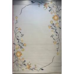 سجاد تركي المصممين نوفا 9943A كريم سيلفر مقاس 100*200