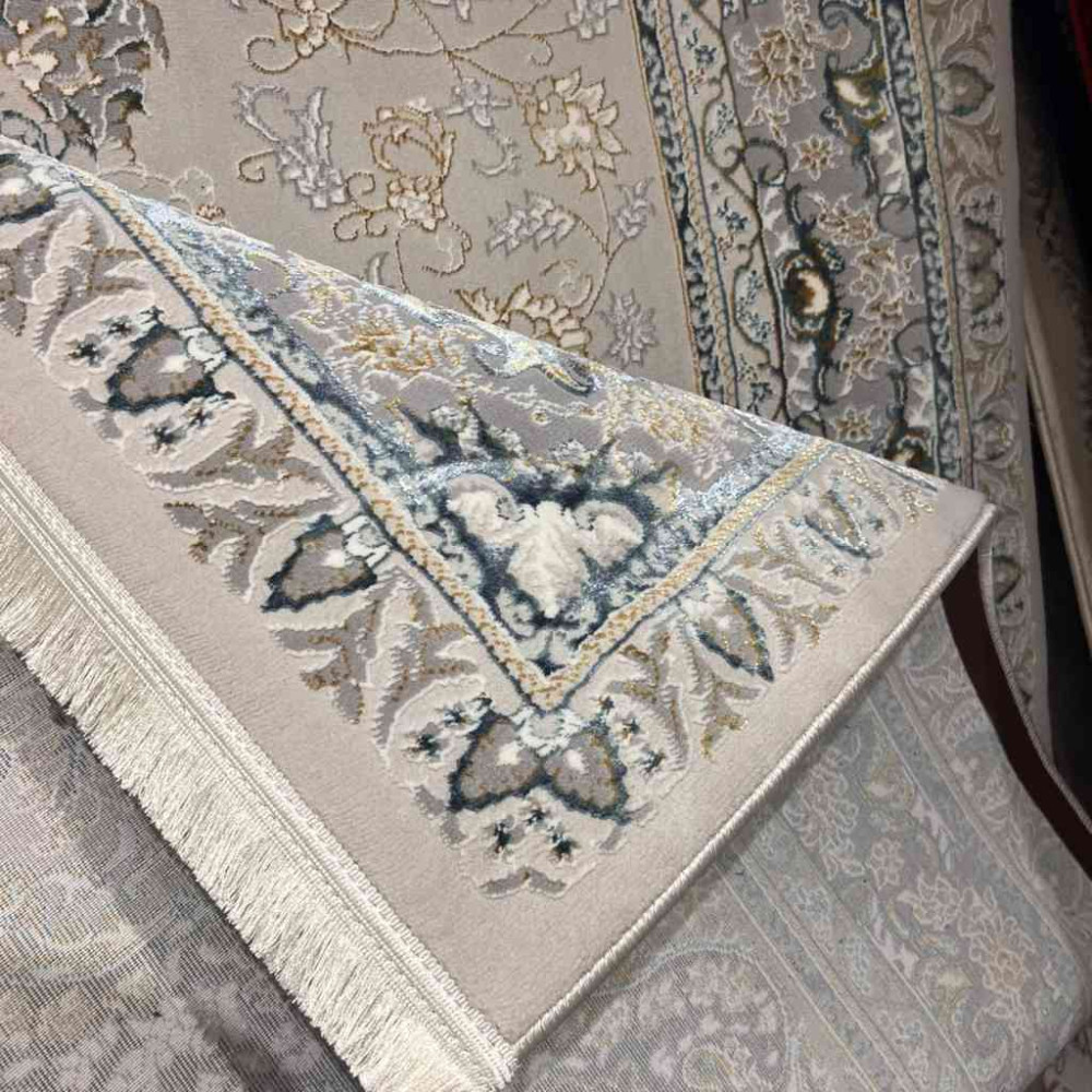 سجاد تركي ايراني لوكس 9054H لون سماوي مقاس 300*500