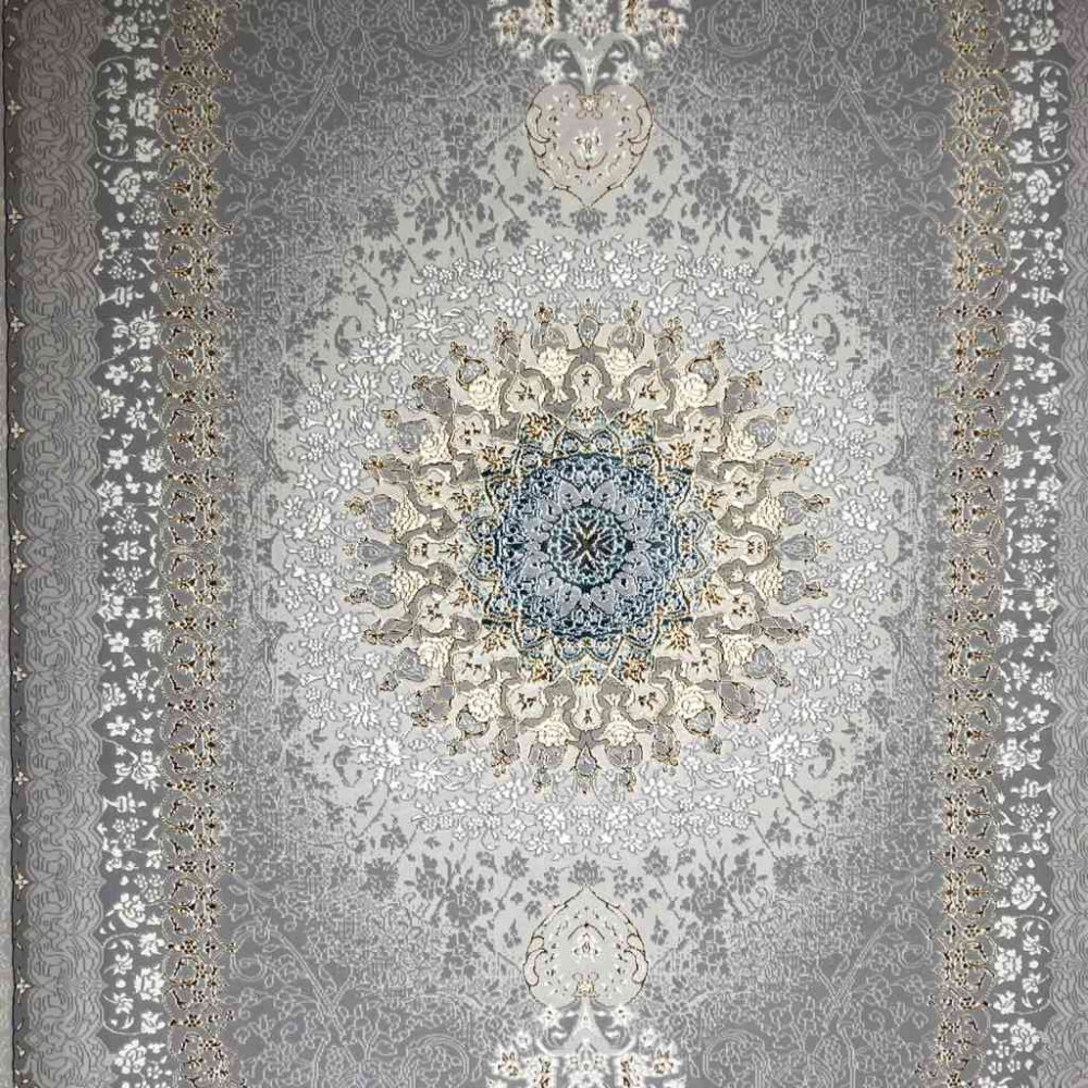 سجاد تركي ايراني لوكس 6758H لون سماوي مقاس 300*500