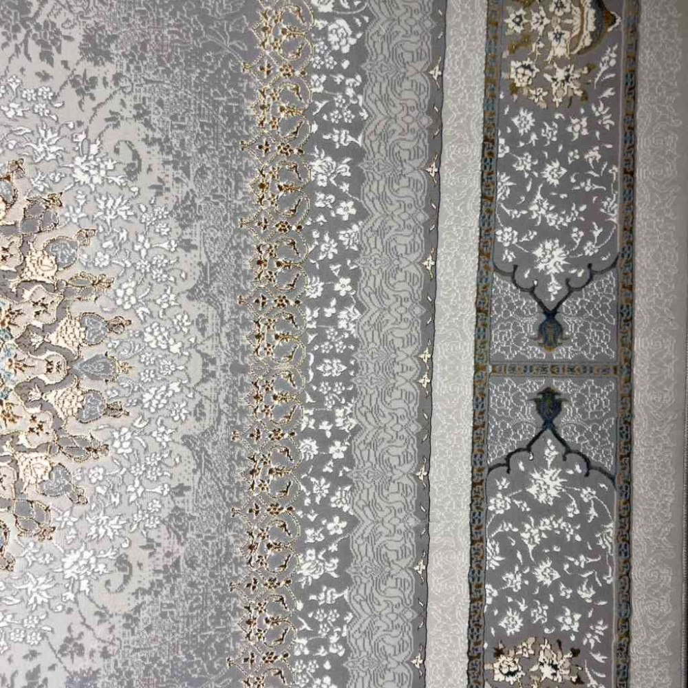 سجاد تركي ايراني لوكس 6758H لون سماوي مقاس 300*500