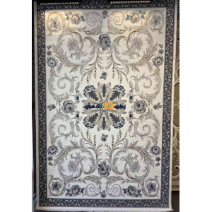 سجاد تركي الفاخر نقش فرنسي 34202A لون كريم مقاس 80*150