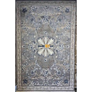 سجاد تركي الفاخر نقش فرنسي 34202A لون رصاصي مقاس 300*400