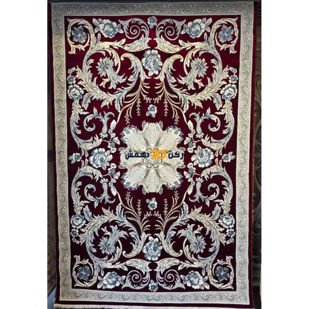 سجاد تركي الفاخر نقش فرنسي 34202A لون احمر مقاس 300*400