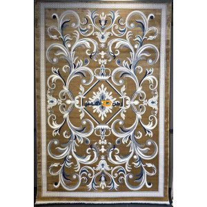 سجاد تركي الفاخر نقش فرنسي 40642A لون ذهبي مقاس 300*400