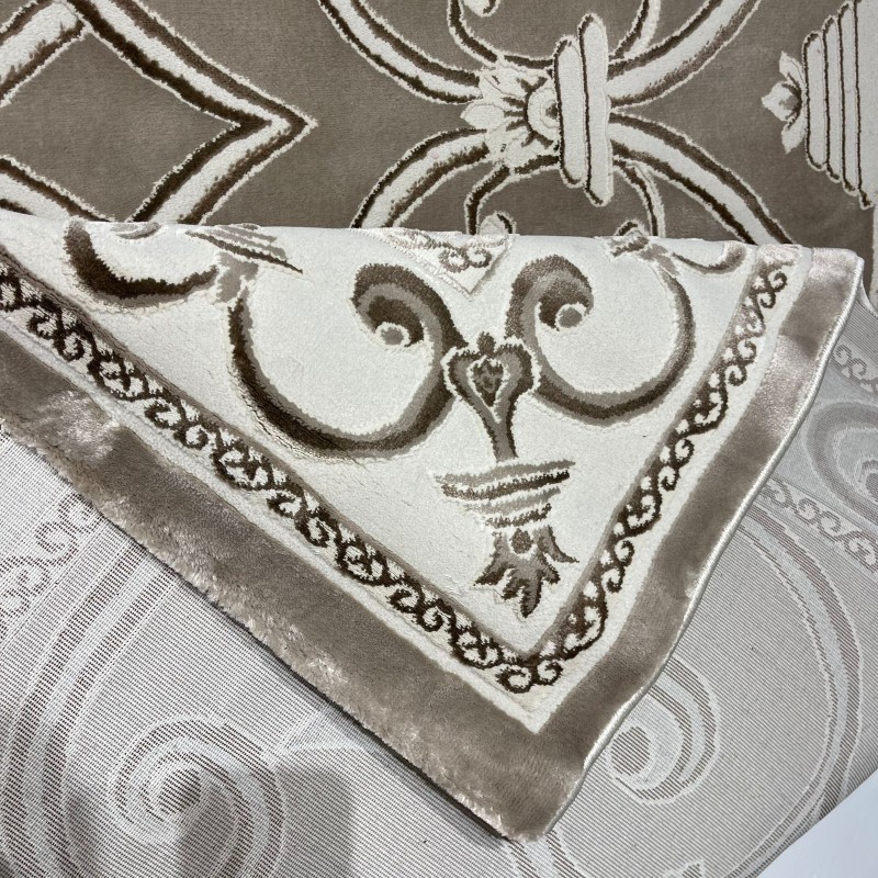 سجاد تركي عنتاب 8487A بيج غامق مقاس 250*350