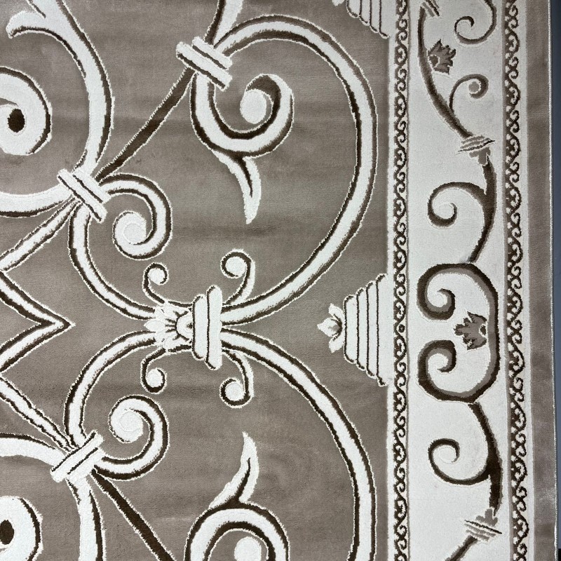 سجاد تركي عنتاب 8487A بيج غامق مقاس 250*350