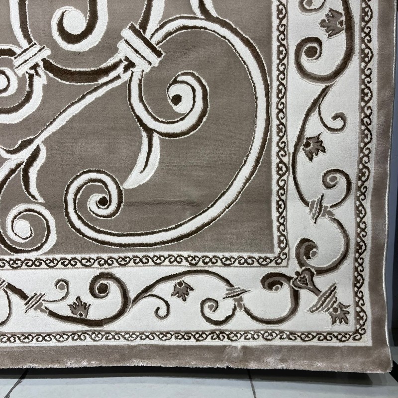 سجاد تركي عنتاب 8487A بيج غامق مقاس 250*350