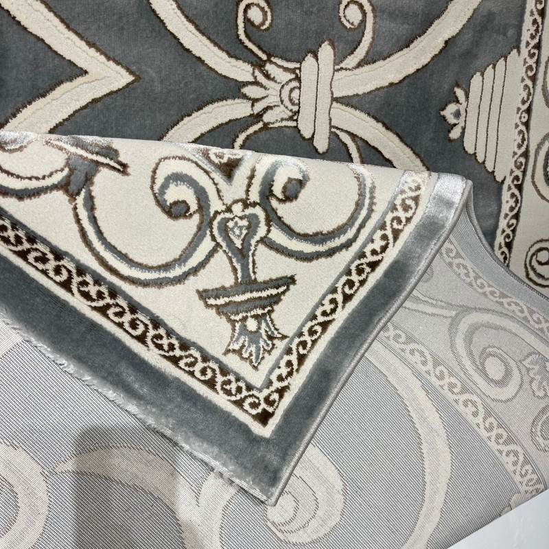 سجاد تركي عنتاب 8487A رصاصي مقاس 80*150